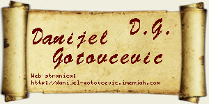 Danijel Gotovčević vizit kartica